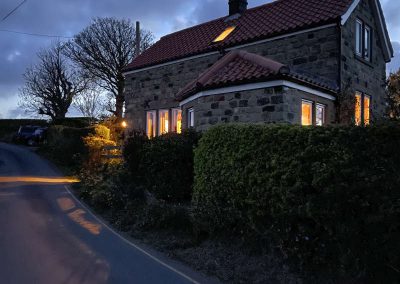 Holly Cottage at dusk