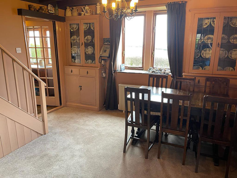 Dining room to kitchen, Holly Cottage, Boggle Hole